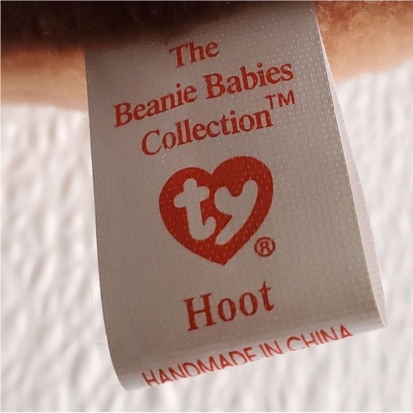 Ty Beanie Baby Hoot The Owl Rare PVC Pellets - Picture 6 of 7